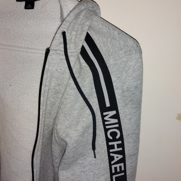 KORS Michael Kors Gray Full Zipper Sweater - Picture 3 of 7